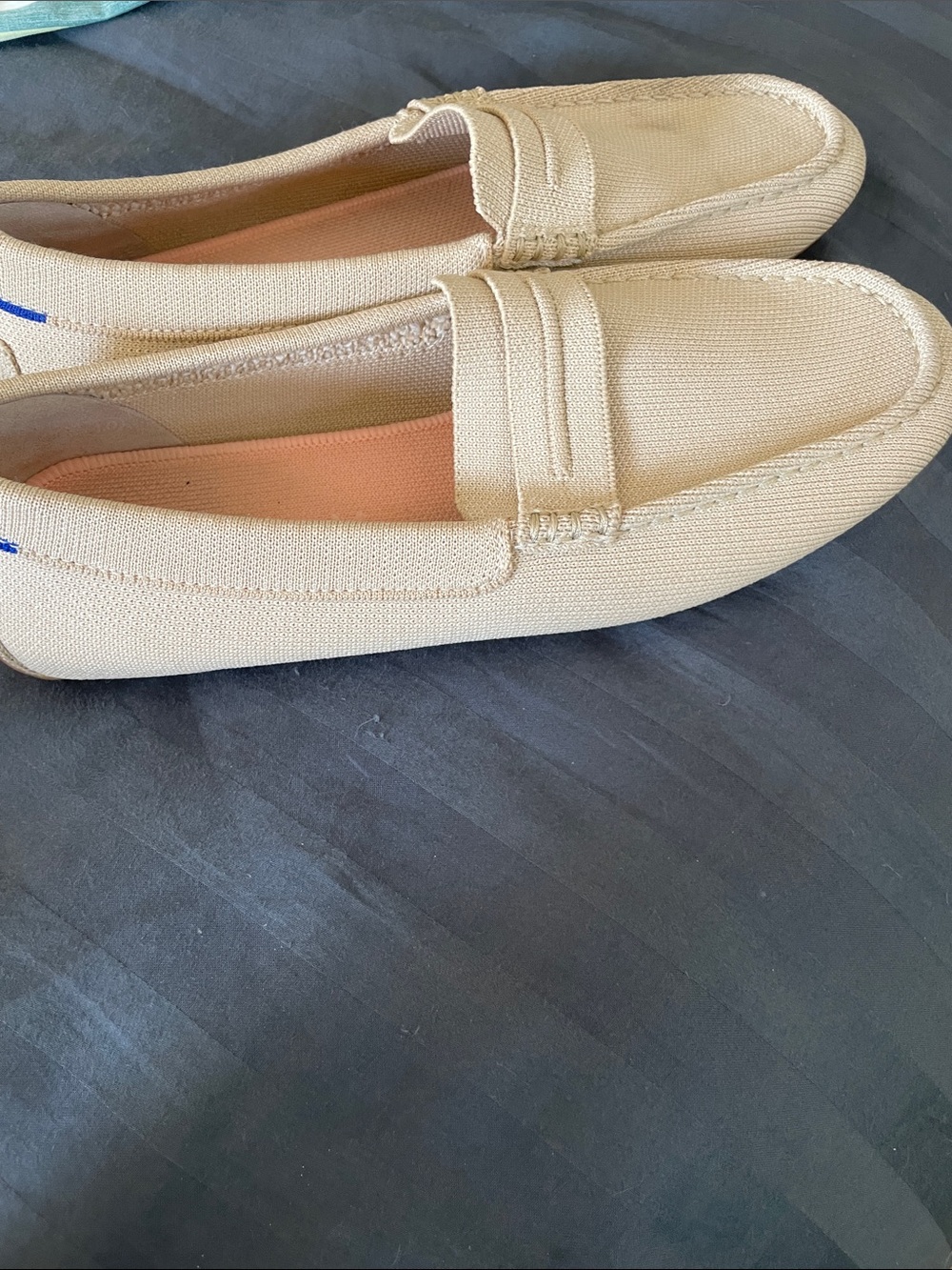 Rothy's Women’s Sand/Tan Knit Slip-On Loafers - Picture 2 of 4